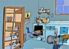 Cartoon: WHEN YOUR GONE (small) by tonyp tagged arp,kitchen,mouse,mice,arptoons