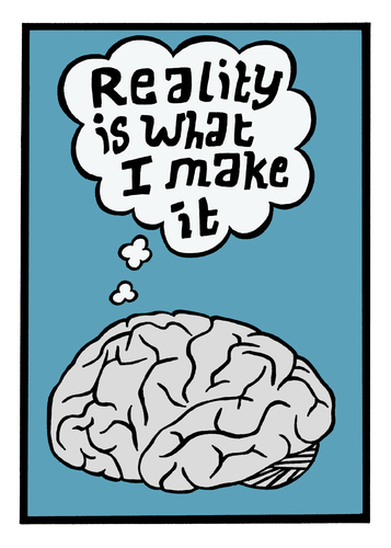 Cartoon: My brain has a mind of its own (medium) by baggelboy tagged perception,think,brain