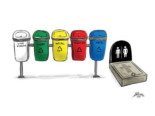 Cartoon: Recycle (medium) by William Medeiros tagged trash,enviroment,meio,ambiente,nature,natureza