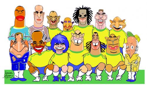 Brazil National Football Team for World Cup 2010 South Africa