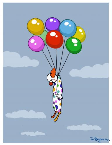 Cartoon: Depress Clown (medium) by Marcelo Rampazzo tagged depress,clown,illustration,illustrationen,clown,lustig,zirkus,luftballons,ballons,tod sterben,depression,traurig,traurigkeit,schicksal,tod,sterben