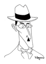 Cartoon: Fernando Pessoa (small) by Marcelo Rampazzo tagged fernando,pessoa
