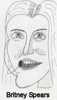 Cartoon: Caricature - Britney Spears (medium) by chriswannell tagged cartoon,caricature,britney,spears