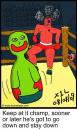 Cartoon: Fighting Dummy (small) by chriswannell tagged boxing,fight,dummy,gag,cartoon