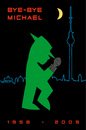 Cartoon: bye bye Michael (small) by Thomas Bühler tagged ampelmännchen,michael,jackson,musik,shocw,pop