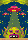 Cartoon: alien toxic invasion (small) by elmoro tagged illustration,illustrator,digital,vector,psychedelic,trip,art