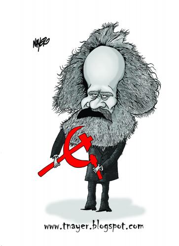 Cartoon: Karl Marx (medium) by Nayer tagged germany,marxism,marxist,revolutionar,communism,marx,karl