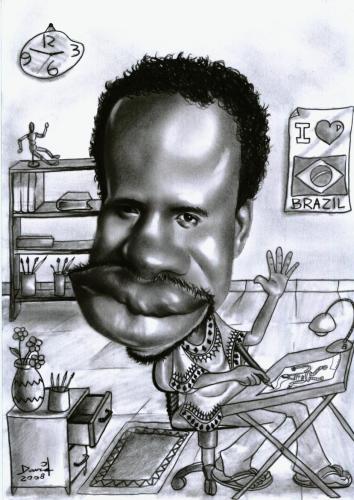 Cartoon: Talal Nayer by David Almei (medium) by Nayer tagged david,almeida,talal,nayer,sudan,brazil