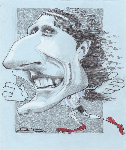 Cartoon: Diego Forlan (medium) by zed tagged diego,forlan,uruguay,sport,football,world,cup,portrait,caricature