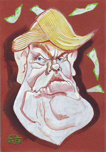 donald trump cartoon. Cartoon: Donald Trump (medium)