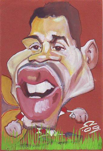 Cartoon: Eduardo Alves da Silva (medium) by zed tagged eduardo,da,silva,croatia,brazil,dinamo,zagreb,arsenal,gunners,football,sport,champions,league,portrait,caricature,famous,people