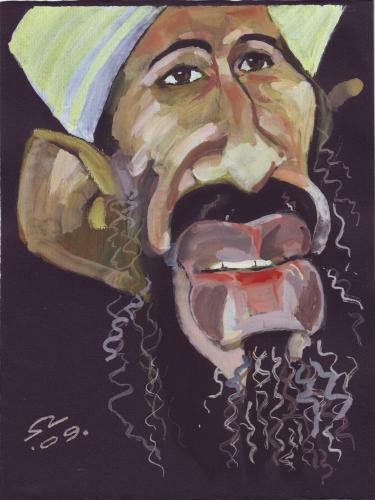 Cartoon: Osama bin Laden (medium) by zed tagged osama,bin,laden,afghanistan,terrorism,al,qaeda