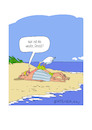 Cartoon: Ehepaar am Strand (small) by Butschkow tagged strand,paar,möwe,bikini