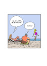 Cartoon: Bloß nichts Falsches sagen... (small) by Butschkow tagged strand,beach,beziehungen,relationship,peter,butschkow,cartoon,woman,couple,hot,girl,sexy