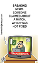 Cartoon: Breaking news from Pakistan (small) by bamulahija tagged pakistan,cricket,cartoon,spot,finxing