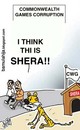 Cartoon: Is this Shera!?? (small) by bamulahija tagged sports,cwg,corruption,cartoon,commonwealth,games,new,delhi