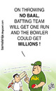 Cartoon: Noball Funda!! (small) by bamulahija tagged pakistan,cricket,cartoon,spot,finxing