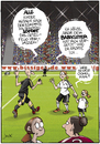 Cartoon: Eskorte (small) by andre sedlaczek tagged frauenfussball,wm