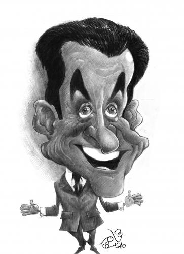 Cartoon: Nicolas Sarkozy (medium) by tamer_youssef tagged nicolas,sarkozy,france,eu,politics,catoon,caricature,portrait,pencil,art,sketch,by,tamer,youssef,egypt