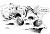 Cartoon: Selbstständig (small) by Stuttmann tagged gm,opel,saab,autoindustrie,insolvenzen,wirtschaftskrise
