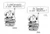 Cartoon: Tempolimit (small) by Stuttmann tagged umweltschutz,merkel,cdu,klimawandel,co2,emissionen,autoindustrie,rezession