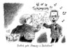 Cartoon: Vier Null (small) by Stuttmann tagged koalition,schwarzgelb,merkel,westerwelle,wm,fussball