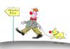 Cartoon: maske hund clown (small) by martin guhl tagged maske,hund,clown