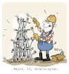 Cartoon: Gabelstapler (small) by FEICKE tagged wortspiel,handwerk,gewerbe,arbeit,gabelstapler