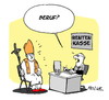 Cartoon: Papst in Rente (small) by FEICKE tagged papst,bendikt,xvi,rücktritt,kirche,katholiken,katholizismus