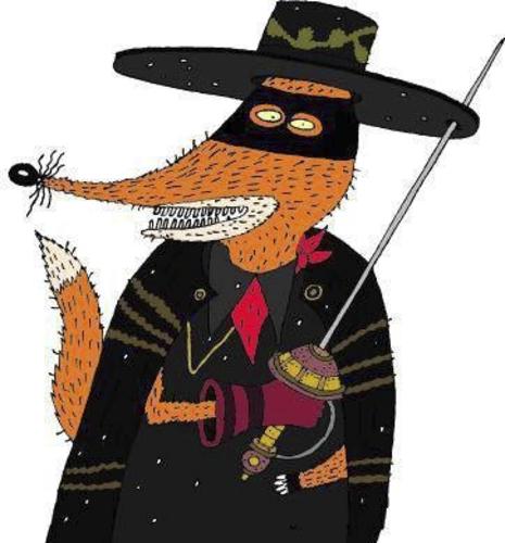 Cartoon: zorro (medium) by Sergei Belozerov tagged zorro,fuchs,fox