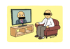 Cartoon: Interview 4 (small) by Vhrsti tagged interview,tv,broadcasting,armchair,listener,viewer,media,press,news