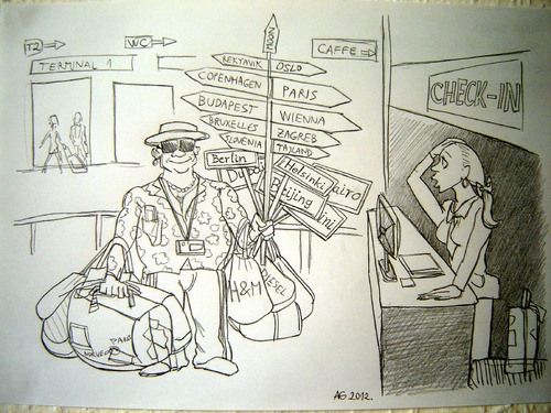 Cartoon: Tourist (medium) by caknuta-chajanka tagged travel,tourist,tourism