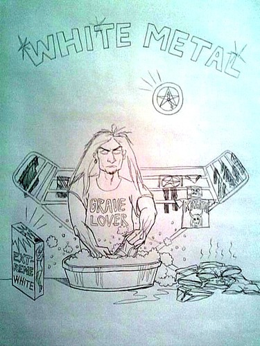 Cartoon: White metal (medium) by caknuta-chajanka tagged metal,subculture,clean,products