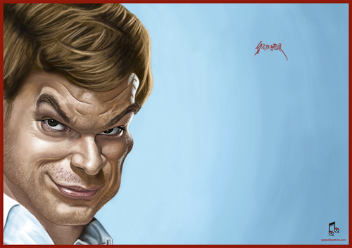 Cartoon Dexter Morgan medium by szomorab tagged dextermorgan