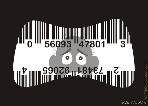 Cartoon: Uma barra que consome (medium) by Wilmarx tagged barcode,inflation