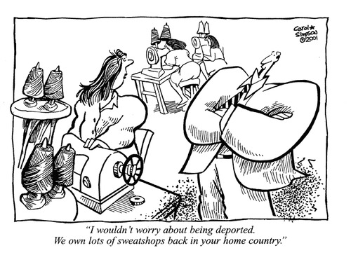 Deported By carol-simpson | Business Cartoon | TOONPOOL