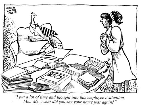 Cartoon: Employee Evaluation (medium) by carolsim tagged work,employees,promotions