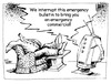 Cartoon: Emergency! (small) by carol-simpson tagged television,emergencies,commercials,advertisements,media