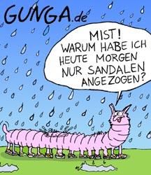 Cartoon: Tausendfüssler (medium) by Gunga tagged tausendfüssler
