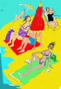 Cartoon: beach (small) by Miro tagged beach,sex,summer