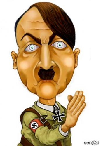 Cartoon: Hitler (medium) by Senad tagged hitler,senad,nadarevic,bosnia,bosna,karikatura