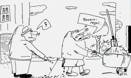 Cartoon: Auf dem Lande (medium) by Leichnam tagged auf,dem,lande,bauernregel,blut,menstruation