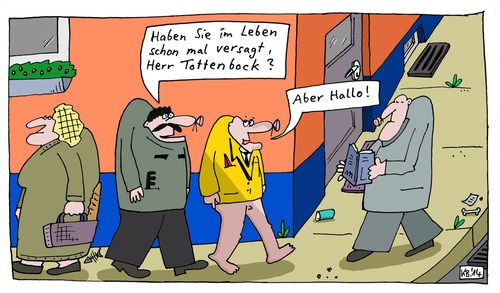 Cartoon: Tottenbock (medium) by Leichnam tagged tottenbock,versagen,versager,aber,hallo,im,leben
