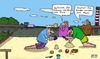 Cartoon: Stadtsee (small) by Leichnam tagged stadtsee,gottchen,quatsch,kind,männer,sand,strand,förmchen,eimerchen,schäufelchen,spielen,kindisch