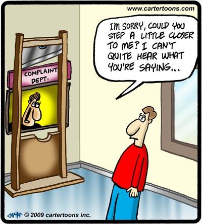 Cartoon: Complaint guillotine (medium) by cartertoons tagged complaint,window,guillotine