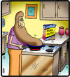 Cartoon: Beard Helper (small) by cartertoons tagged beards,food,eating,hygiene