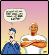 Cartoon: Mr Clean (small) by cartertoons tagged mr,clean,police,corporate,mascots,crime,fraud