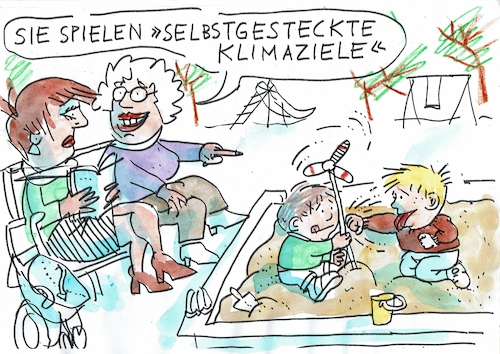 Cartoon: Klimaziele (medium) by Jan Tomaschoff tagged umwelt,klima,ziele,umwelt,klima,ziele