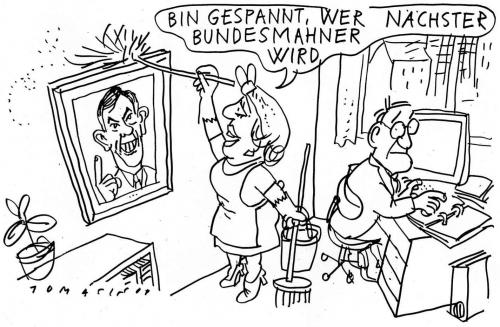 Cartoon: Mahnung (medium) by Jan Tomaschoff tagged horst,köhler