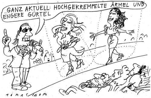 Cartoon: Mode 2010 (medium) by Jan Tomaschoff tagged mode,krise,2010